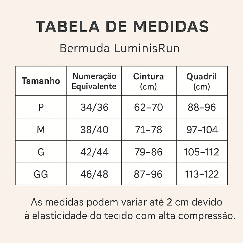 Bermuda Luminis MovePro bolsos laterais alta compressão