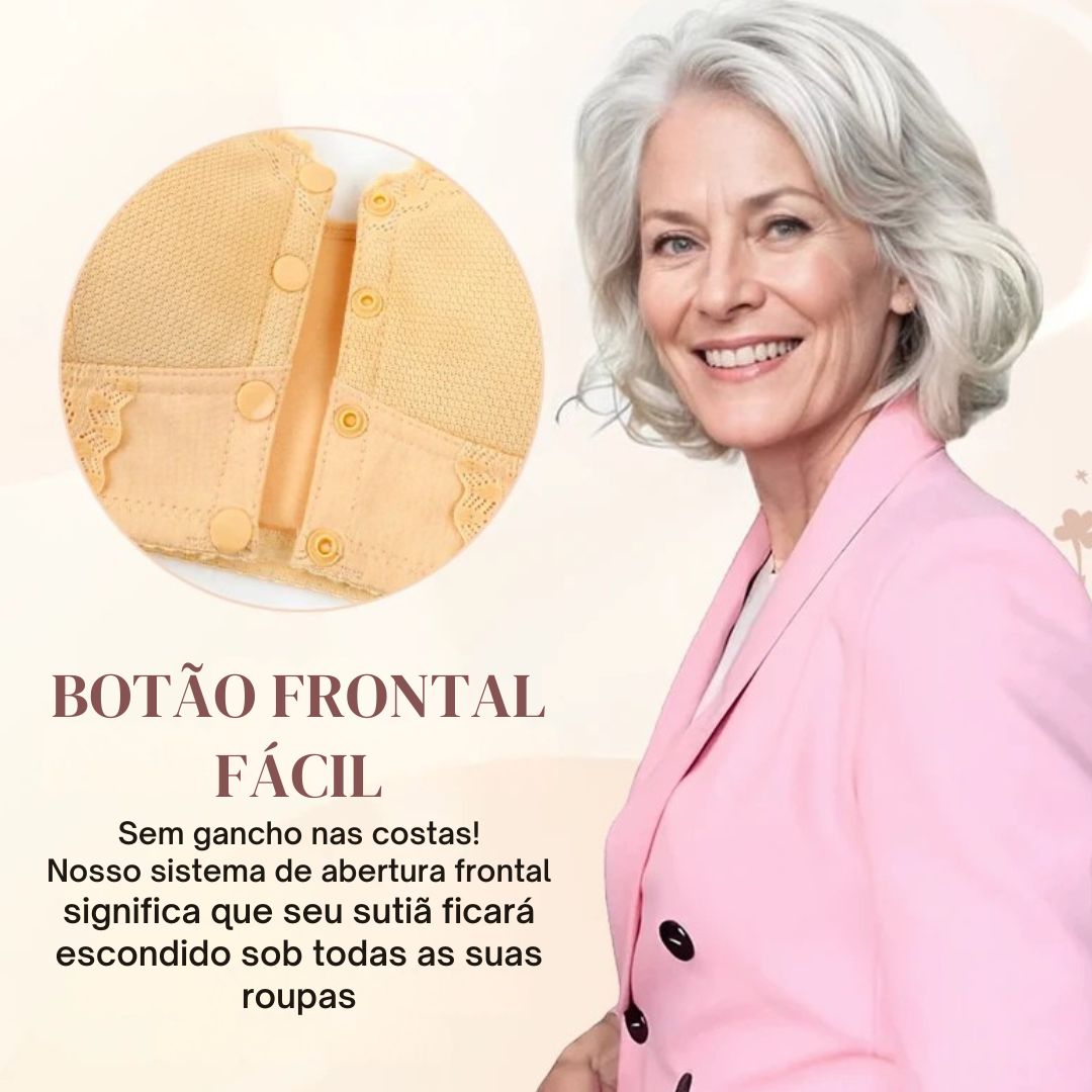 Sutiã Moona – Fecho Frontal Respirável e Conforto Para Mulheres