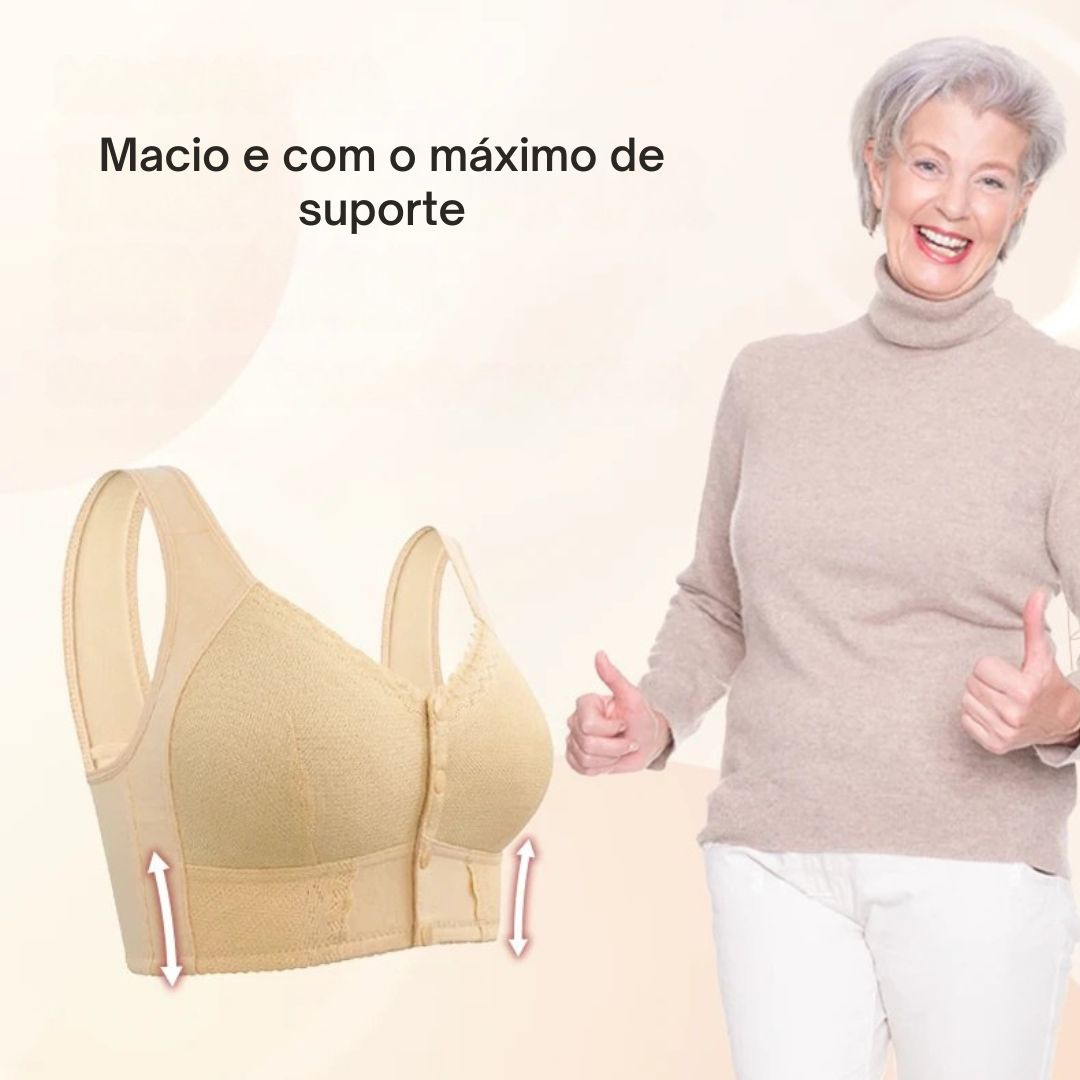 Sutiã Moona – Fecho Frontal Respirável e Conforto Para Mulheres