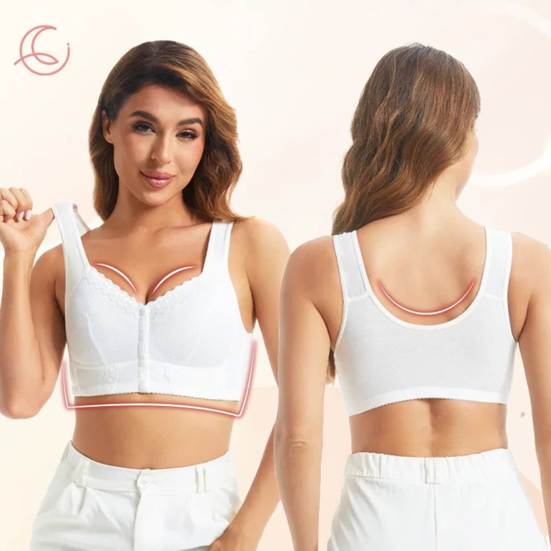 Sutiã Moona – Fecho Frontal Respirável e Conforto Para Mulheres