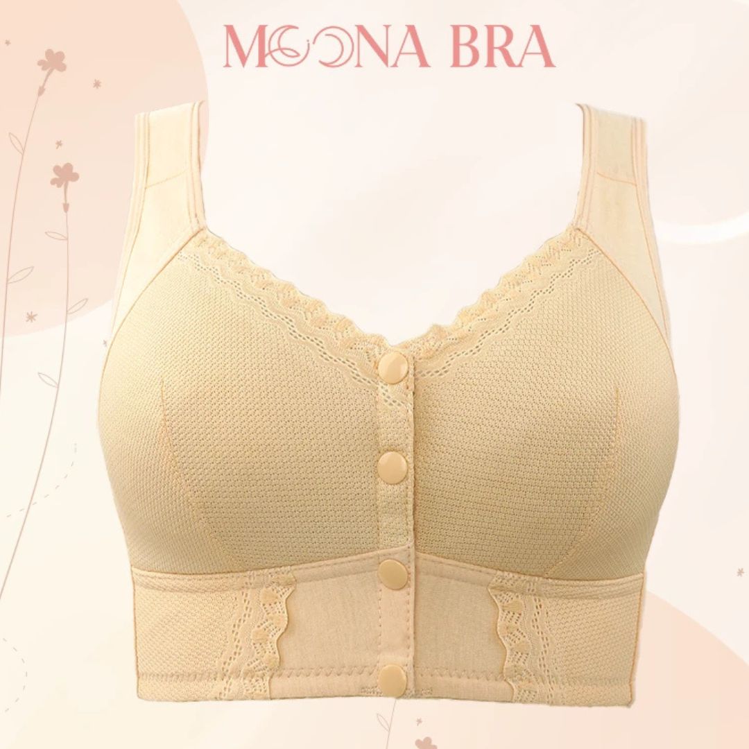 Sutiã Moona – Fecho Frontal Respirável e Conforto Para Mulheres
