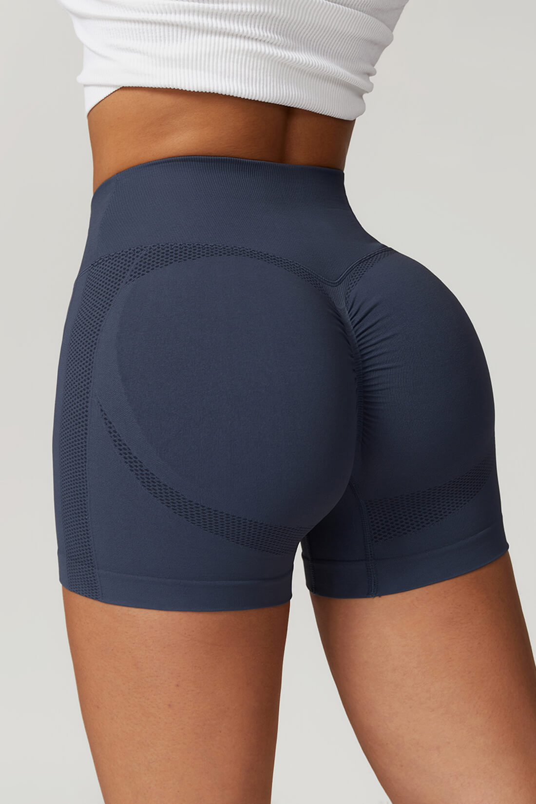 Shorts Seamless Cintura V: Desempenho e Elegância Definidos!