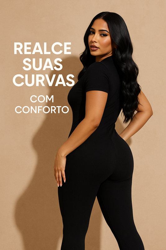 Macacão Tanya Ziper Frontal